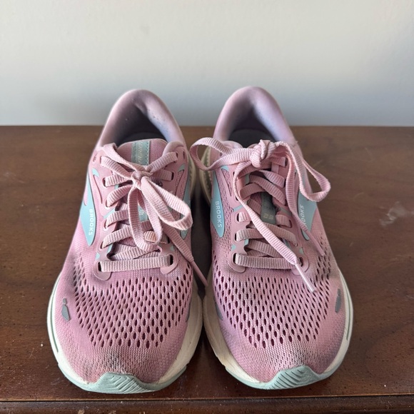 Women's Brooks Adrenaline GTS 23, Zephyr/Blue/Coconut, 5 B Medium US - Picture 2 of 9
